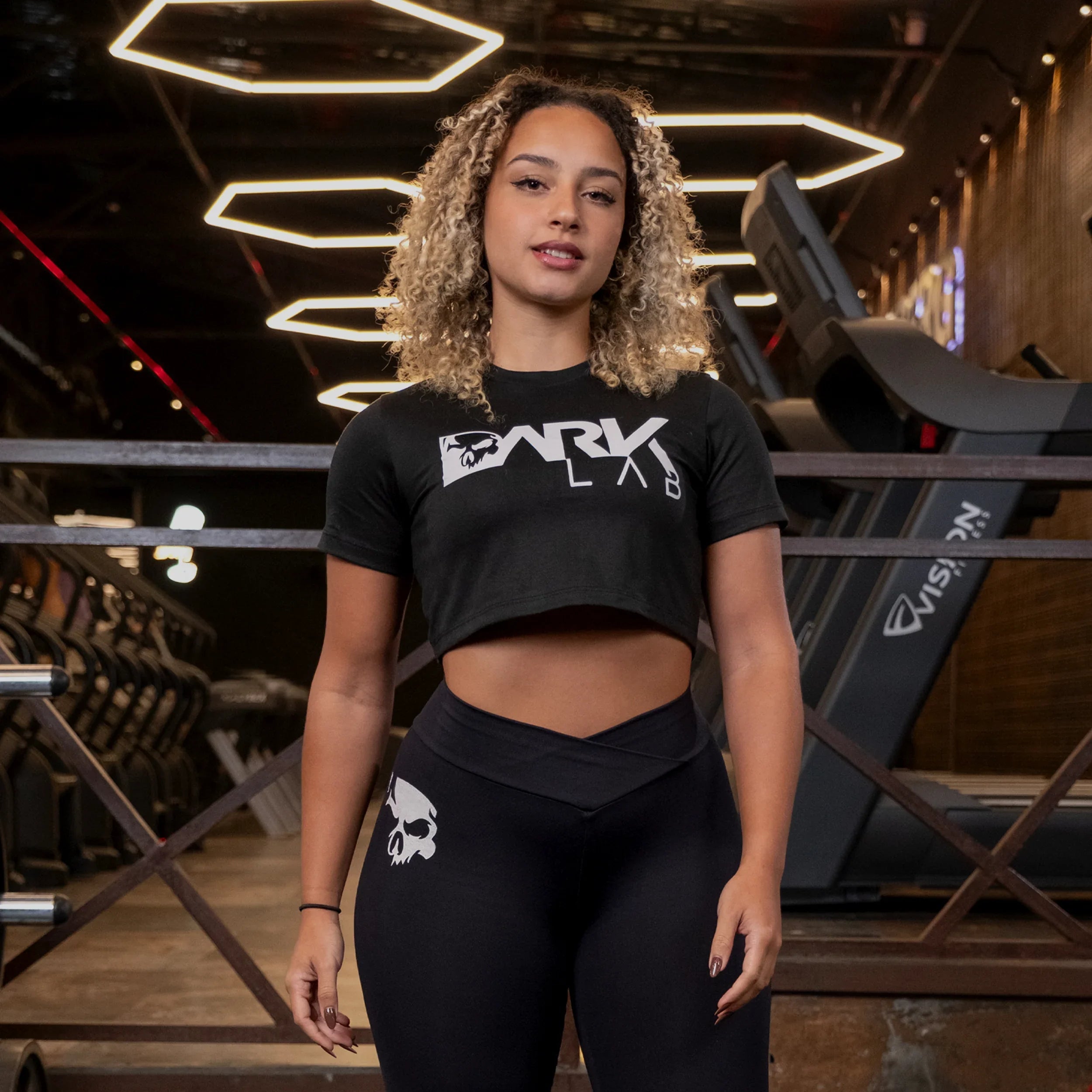 Cropped Fitness - Dark Lab