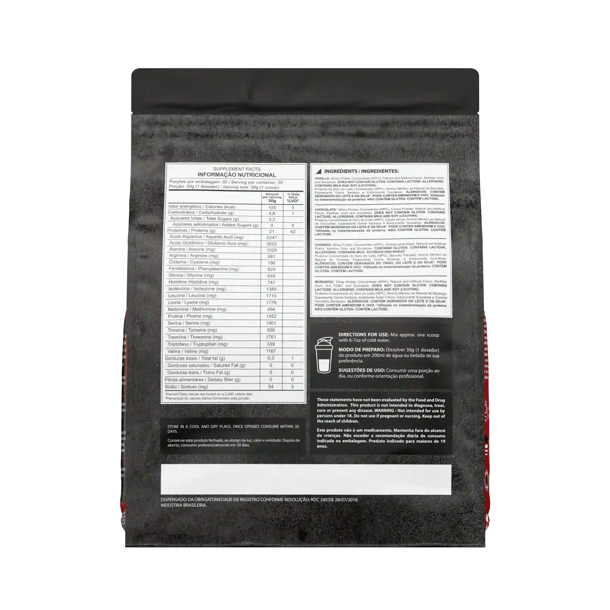 100% Whey Protein Refil 900g - Dark Lab