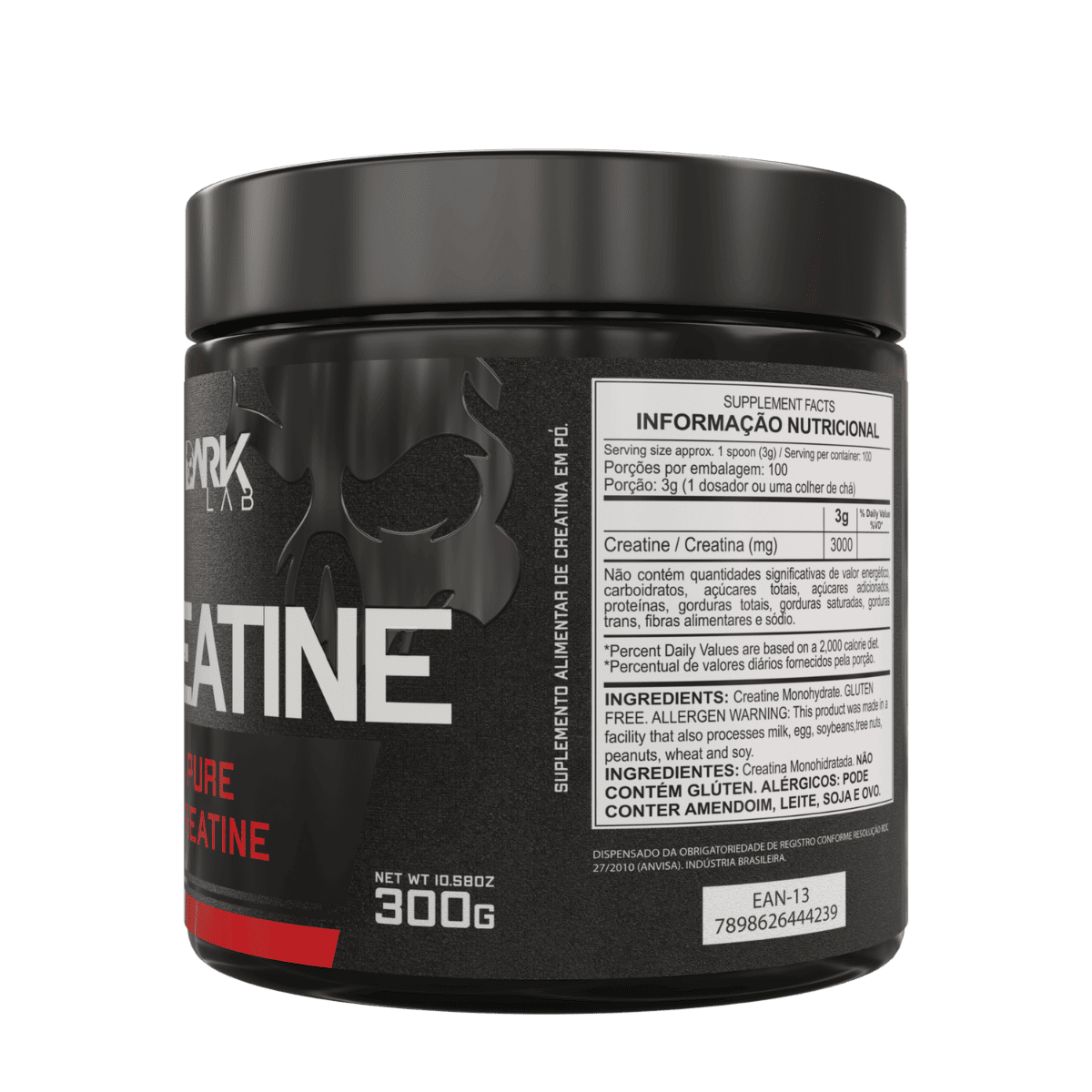 Creatina 300g Dark Lab | Mais Força e Resistência