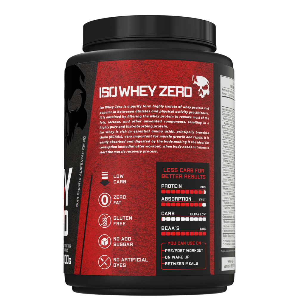 Iso Whey Zero Low Carb Dark Lab | Proteína Pura